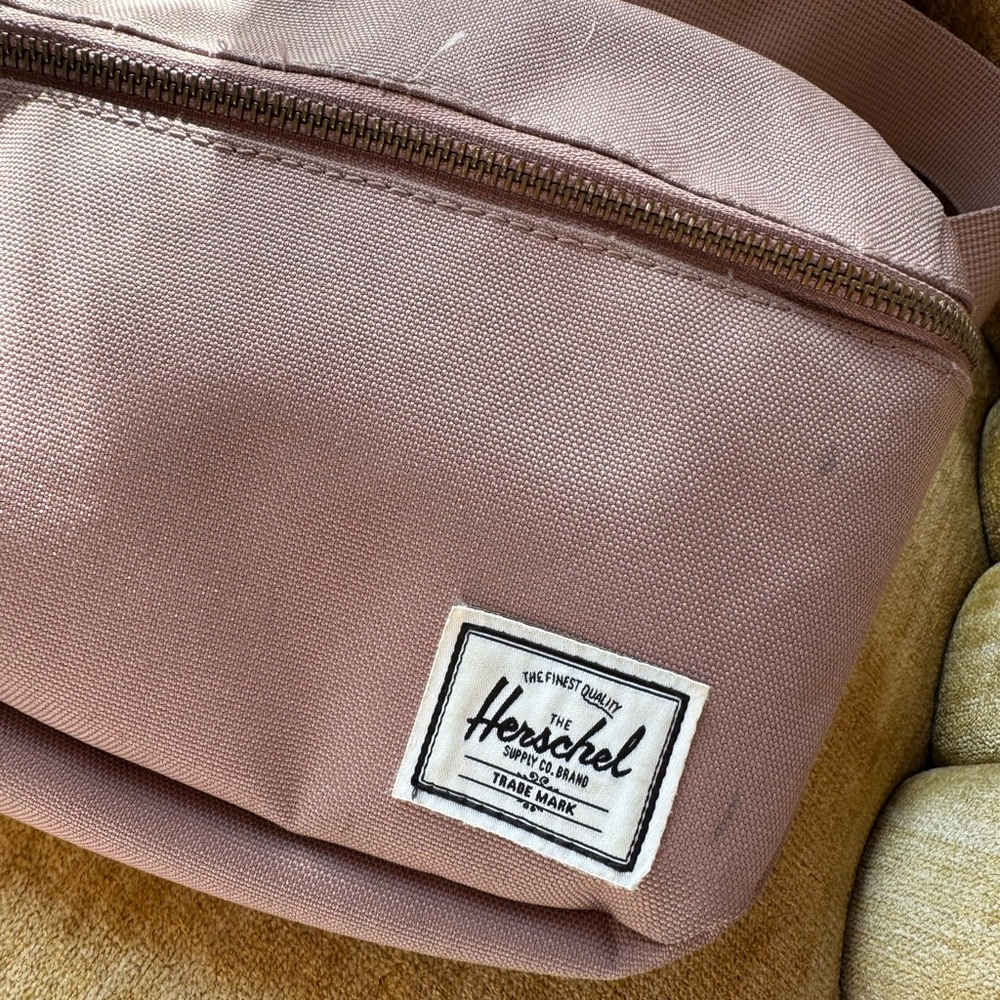 Herschel Pink Canvas Crossbody Fanny Pack Bag